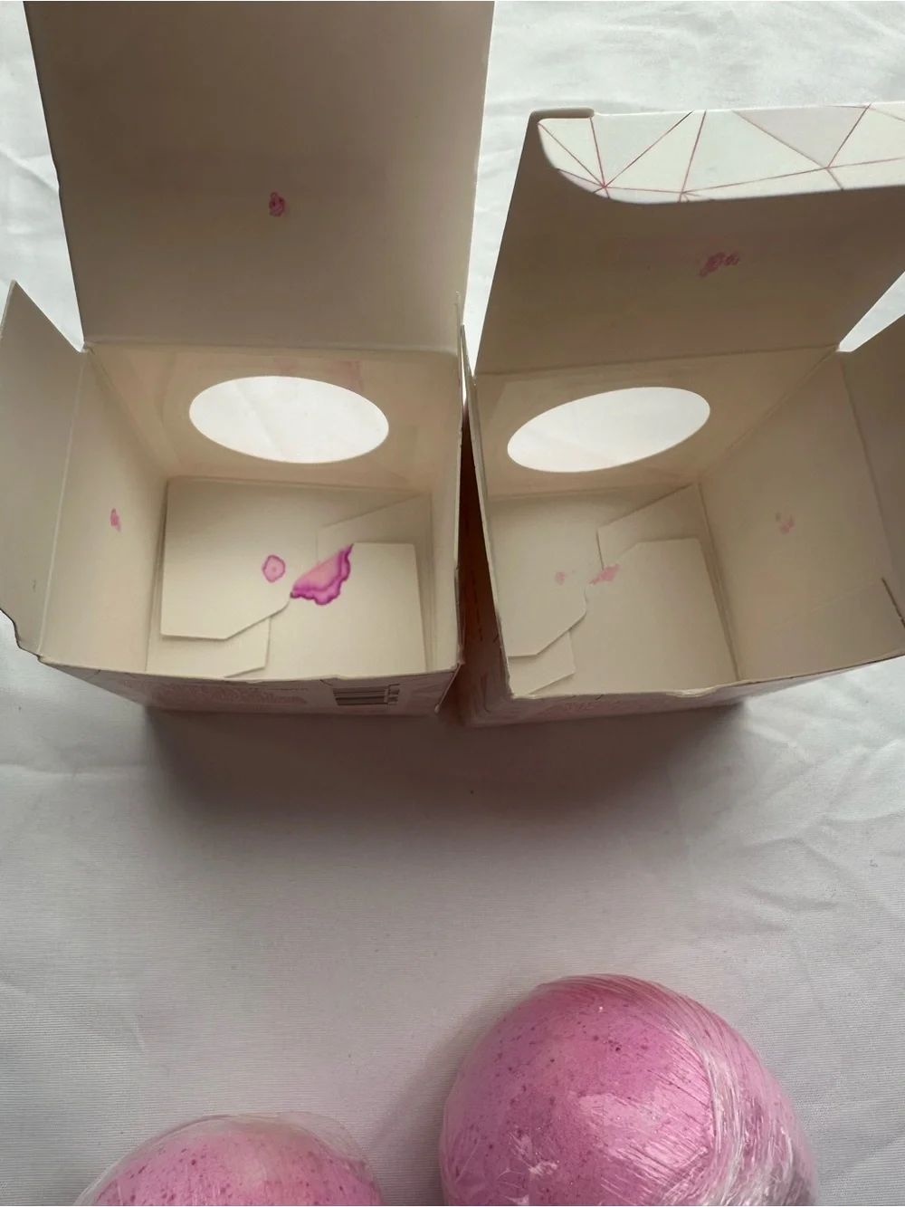 Joon x Moon Revitalize Geode Bath Bomb Set of 2 Pink Glitter Sea Salt 3.7 oz NIB